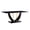 Black-2, variant on 63" Faux Marble Dining Table for 6 ,Sudica Faux Marble Dining Room MDF Table with U-Shaped Bracket Support, Black