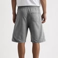 thumbnail image 4 of DDAPJ pyju Workout Gym Shorts for Men Trendy Ripped Short Pants Drawstring Elastic Waist Joggers Summer Casual Bermuda Shorts with Pockets Gray XL, 4 of 7
