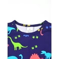 thumbnail image 6 of QEFJNO 3-12Y Kids Boys Pajamas Set 2 PCS Short Sleeve Top and Shorts Pants for Toddler Boys Dinosaur Pjs Summer, 6 of 14