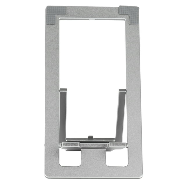 Soporte Para Teléfono De Escritorio, Soporte Antideslizante Plegable De Metal Ajustable Gris Para Teléfono Móvil Para Escritorio