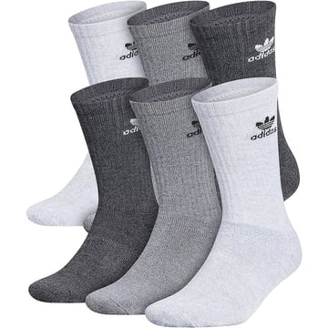 Adidas Originals Women's Trefoil Crew Socks 6-Pack