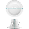 thumbnail image 3 of Luxrite 4" LED Recessed Can Lights, Color Selectable 2700K, 3 of 5