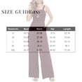thumbnail image 4 of Women's Square Neck Wide Leg Jumpsuit with Pockets Sleeveless Casual Summer Outfit, 4 of 5