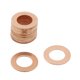 thumbnail image 1 of 13mm Diámetro Interior Juntas De círculos Planos Sellados Arandelas De Aplastamiento De Cobre 20Pcs, 1 of 1