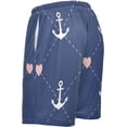 thumbnail image 5 of GZHJMY Anchor Pajama Pants Short for Men, Lounge Pants Lightweight Men Pajama Bottoms with Drawstring Pockets, Christmas New Year Birthday Gifts, Small, 5 of 7