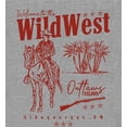 thumbnail image 5 of Wild West Cowboy Adult Heather Gray Crew Neck Short Sleeve Tee-Medium, 5 of 6