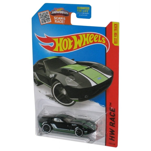 Hot Wheels HW Race Black & Green Ford Shelby GR-1 Concept Toy Car 178/250