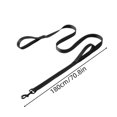 thumbnail image 4 of Outdor Double Handle Reflective Leash Heavy Duty Nylon Leash With Two Padded Handles Traffic Control For Medium To Large Dogs Ideal For Training And Night Walks, 4 of 5