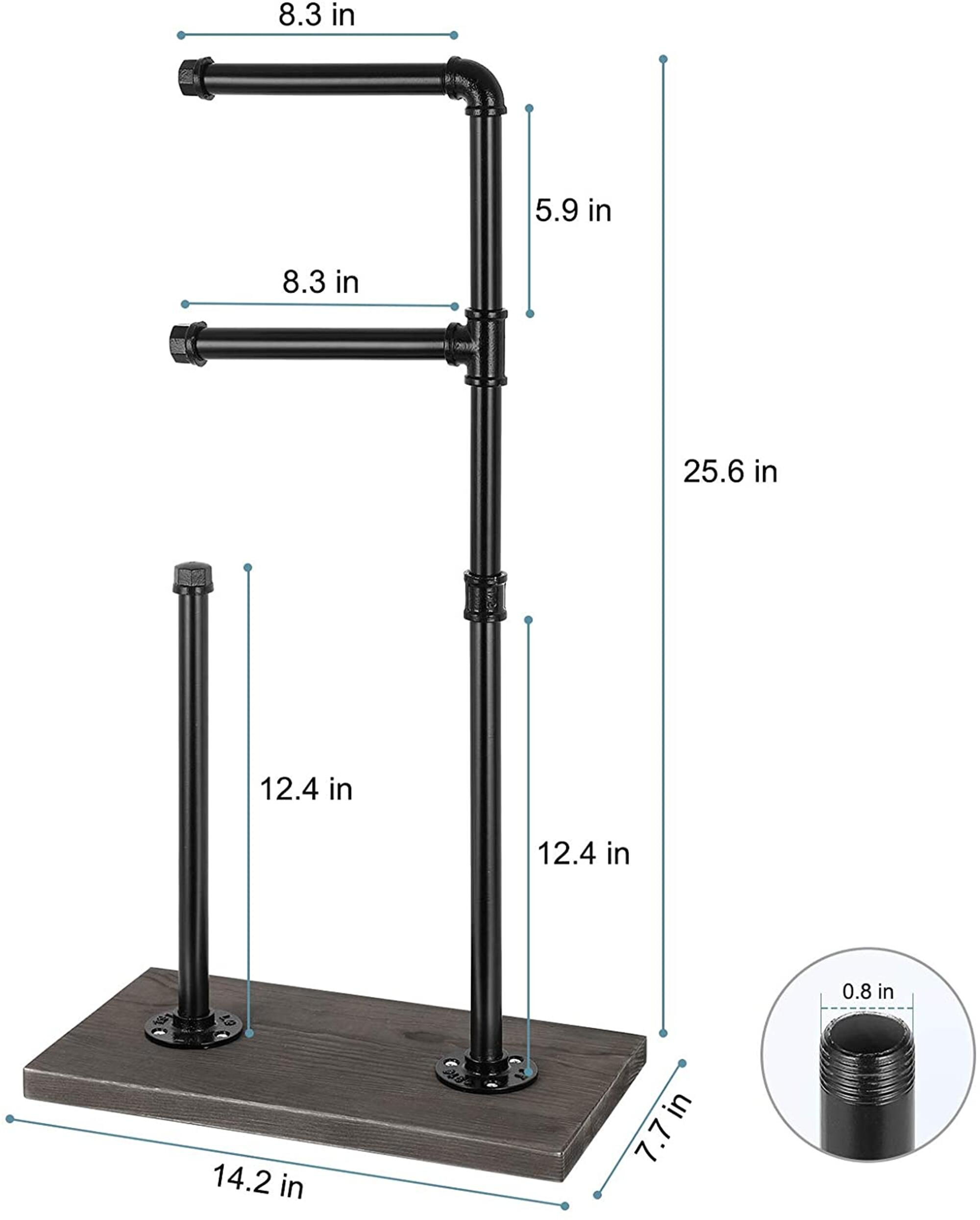 NEX Brown Commercial Toilet Paper Holder with Shelf