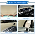 thumbnail image 3 of Unique Bargains Breathable Mesh Headliner Fabric Interior Trim DIY Roof Repair Replacement for Car Truck RV SUV Automotive Breathable Mesh Fabric Beige 64" L x 60" W, 3 of 7