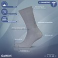 thumbnail image 3 of GoWith Cotton Diabetic Socks For Men | Seamless Thin Crew Socks | 4 Pairs | Model: 3063, 3 of 10
