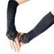 thumbnail image 4 of Guantes largos Qarigey Negro, 4 of 6