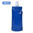 thumbnail image 4 of Yucurem 480ML Collapsible Water Bottle Canteen Foldable Water Bottle for Travel Mountaineering Essential (Blue), 4 of 8