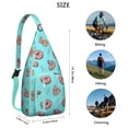 thumbnail image 4 of Dessert Sling Backpack – Funny Doughnut & Candy Pattern Shoulder Bag, Lightweight Anti-Theft Pack for Commuters, 4 of 4