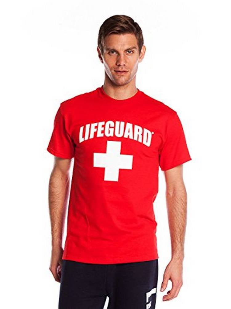 Se venligst Fortrolig præsentation Lifeguard T-Shirt Official Life Guard Tee Red Medium - Walmart.com
