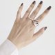 thumbnail image 4 of Qarigey Anillo de plata para mujer, reemplazo de extremo abierto portátil, decorativo, elegante, estilo Simple, anillos de moda para chicas, joyería Ropa, zapatos y accesorios Miscelánea Qarigey AP019024-01, 4 of 6