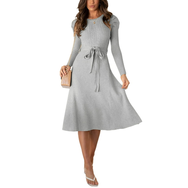 A line knit dress sale