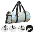 thumbnail image 5 of KLL Cute Gnome Bee Collects Honey Duffle Bag For Men Women Sport Gym Fitness Tote Travel Training Workout Basketball Football Weekender, 5 of 8