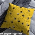 thumbnail image 2 of Homewish Cute Bee Fabric by the Yard 2 Yard,Rustic Fly Animal Room Decor Fabric by the Yard,Yellow Black Fabric for Sewing For Girls Kids,Luxury Bedroom Decor, 2 of 6