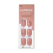 KISS imPRESS Color Press-on Manicure, Sandbox, 30 Count