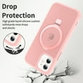 thumbnail image 5 of Asuwish Phone Case for iPhone 12 Pro iPhone12 6.1 Tempered Glass Screen Protector Magnetic Folding Stand Frosted Translucent Rugged Shockproof Protective Cell Cover iPhone12pro iP12 Women Men Pink, 5 of 8