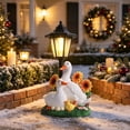 thumbnail image 5 of Christmas Resin Solar Goose Light - Glowing Porch Garden Statue Decor for Holiday Parties, Warm LED Indoor Outdoor Figurine Ornament for Mantel, Yard, 5 of 6