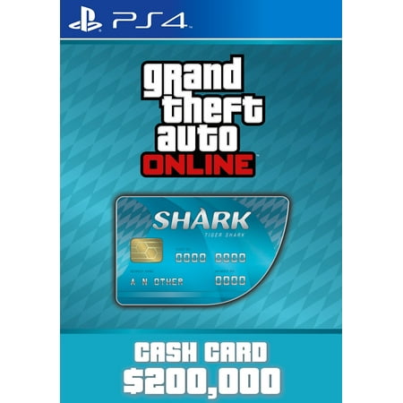 Grand Theft Auto V: Tiger Shark Cash Card (PS4), Sony Interactive Entertainment, PS4, [Digital Download], 685650095011