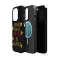 thumbnail image 2 of DistinctInk MagSafe Tough Case for Apple iPhone 15 Pro (6.1" Screen) - Surround Yourself With Pizza Not Negativity - Raised Bezel Screen Guard, 2 of 6