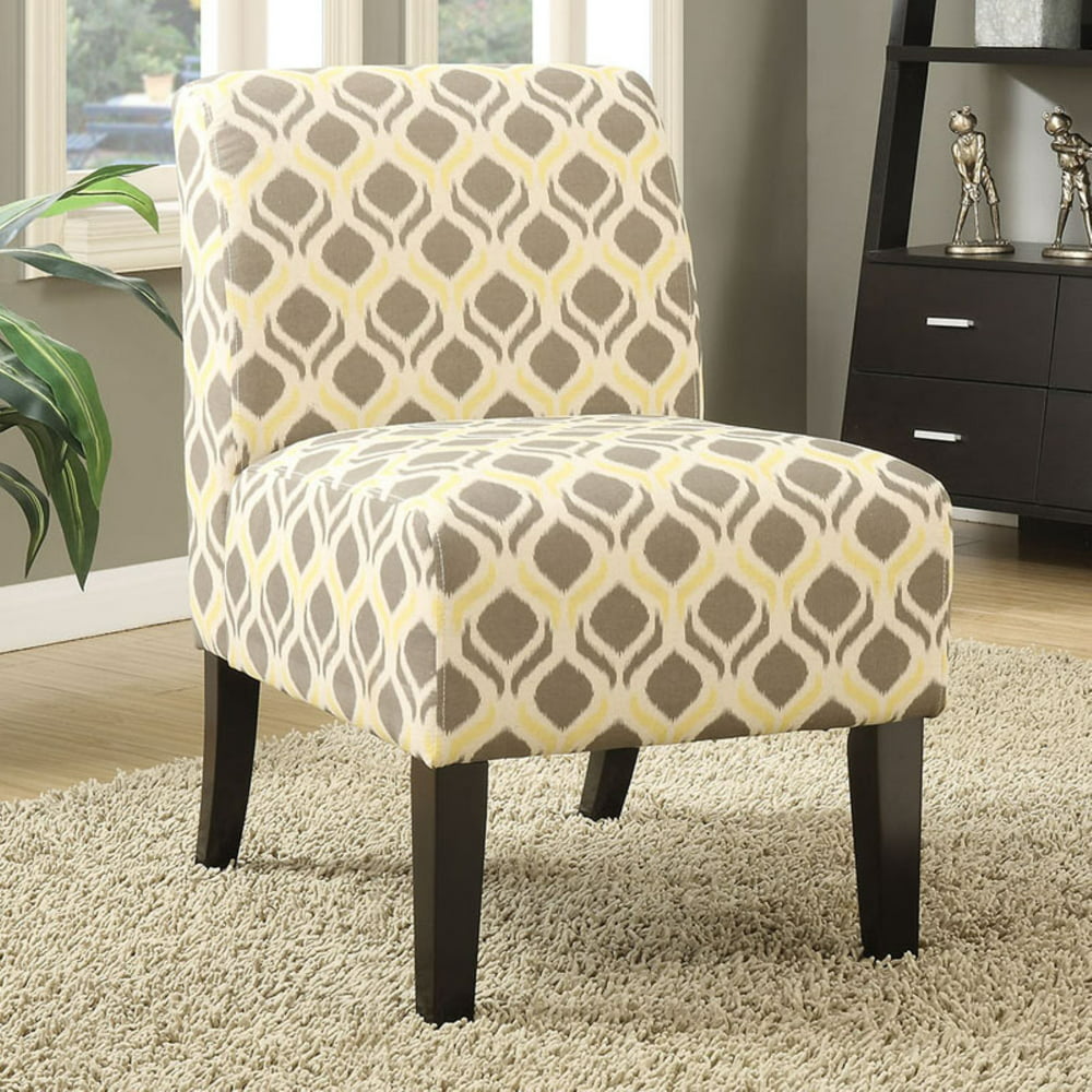 ACME Ollano Fabric Slipper Chair Multiple Patterns Walmart com Walmart com