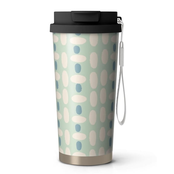 Modern 18oz Double Drinking Coffee Mug – Vacuum Insulated Stainless Steel Travel Cup with Leakproof Lid, 316 Steel Thermos Tumbler for Hot & Cold Beverages