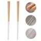 thumbnail image 5 of 2 pares de palillos de cocina antideslizantes de acero inoxidable para fideos, 5 of 6