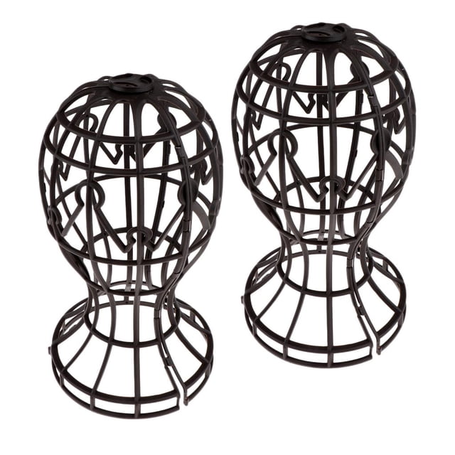 2x Léger Présentoir Chapeau de Stockage er Rack - Outil de Décoration de Table Brun2