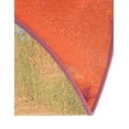 thumbnail image 5 of Unique Loom Outdoor Modern Collection Area Rug - Rayleigh (10'  Round Gray and Pink/Orange), 5 of 9