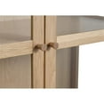 thumbnail image 5 of Modern 75-inch High Glass Panel Cabinet - Natural Oak, 5 of 14