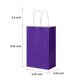 thumbnail image 2 of Bolsas de papel Oikss Purple Kraft con asas de 13,3 x 8,3 x 21 cm, 100 unidades, 2 of 7