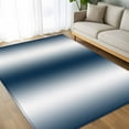 thumbnail image 4 of Dark Blue White Ombre 5x7 Area Rugs, Abstract Art Modern Blue Gradient Non-Skid Rubber Backing Large Rectangle Rugs - Living Room Bedroom Home Office, Indoor Floor Mat Carpets Washable Rug, 4 of 9