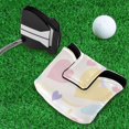 thumbnail image 5 of Haosy Pastel Cute Hearts and Ribbons Golf Mallet Putter Cover Strong Magnetic Leather Golf Club Headcover Closure, 5 of 7