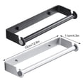 thumbnail image 3 of Kearding Tenedor conveniente de la toalla del soporte de la pared del metal hecho con el amplio de aluminio multifuncional Decoración del hogar plata, 3 of 6