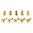 thumbnail image 1 of Unique Bargains Brass Hex Bolts, M5x10mm 10 Pack Fully Thread Grade 4.8 Machine Screws, 1 of 4