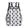 thumbnail image 1 of Disketp Seahorses and Hearts Mochila Ligera e Impermeable, Mochila de Día Resistente para Viajes, Senderismo y Uso Diario para Hombre y Mujer, 1 of 7