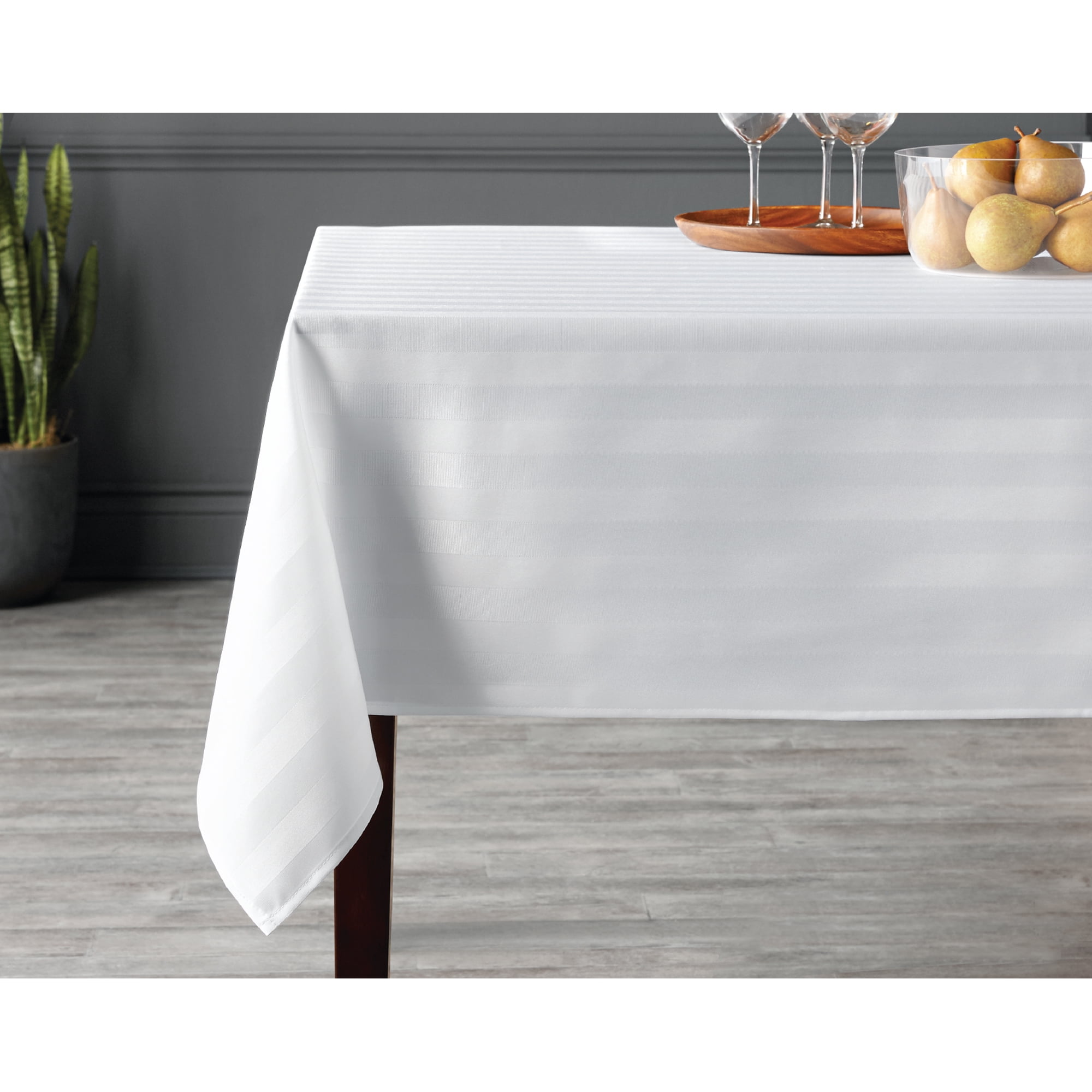 Nappe de table rayée hometrends en microfibre