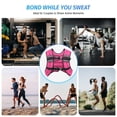 thumbnail image 4 of Chaleco pesado ZELUS de 9 kg/20 libras con raya reflectante rosa, 4 of 7