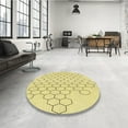 thumbnail image 4 of Ahgly Company Machine Washable Indoor Rectangle Transitional Corn Yellow Area Rugs, 5' x 8', 4 of 7
