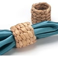 thumbnail image 5 of GoXteam Set of 12 Natural Water Hyacinth Napkin Rings Farmhouse Napkin Holder Table Napkin Rings for Dinning Table Parties Everyday, 5 of 7