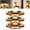 Gold-3 Pcs, variant on Floating Wall Shelf with Built-in Ambient LED Light, Wall Mounted | Floating Shelves with LED Lights, Elevate Space with Elegance, Space-Saving