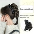 thumbnail image 6 of Synthetic Fiber Braid Ponytail Extension with Bowknot Claw Clip for Natural Lookings Women and Girl Braided Extension, 6 of 9