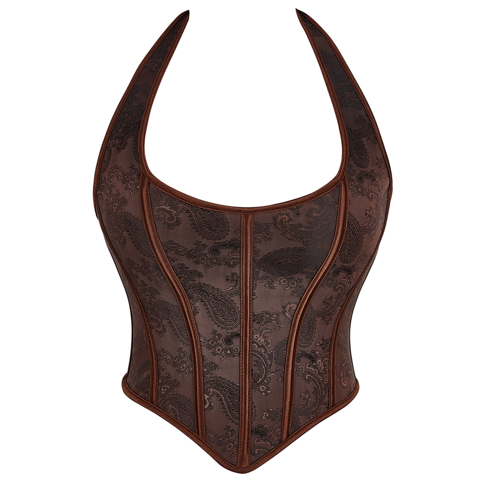 Odeerbi Renaissance Medieval Corset Tops for Women 2024 Vintage