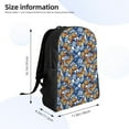 thumbnail image 4 of Disketp Colorful Butterfly1 Mochila Unisex de Apertura Lateral Completa, Mochila para Laptop para Escuela, Trabajo y Viajes, 4 of 8