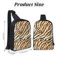thumbnail image 2 of Chest Bag Dual Pocket 11.8×7.7×2.4in Waterproof Double-Pocket Large Capacity With No Inner Pouch Pockets And Double Drawstrings Tiger Skin Print Style Lightgreen_4, 2 of 8