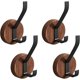 thumbnail image 1 of Ganchos Adhesivos de Pared 4PCS, Perchero de Madera para Colgar Abrigo, Ropa, Llaves, Bolsos, Toallas, Ganchos Multiuso con Diseño de Doble Gancho para Baño, Cocina, Dormitorio Entrada y Hogar, 1 of 4